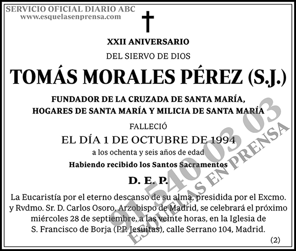 Tomás Morales Pérez (S.J.)